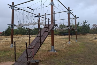 Parque de cuerdas y tirolinas para los Team Builbingss 