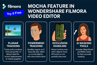 Get Filmora Video Editor with Mocha feature - Click here