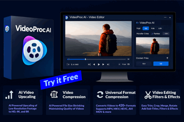 Download VideoProc AI Video Editor Now