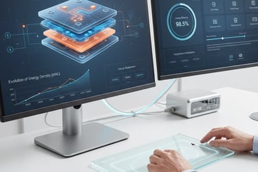Detalle microelectrónico del electrolito sólido en baterías de nueva generación. Visto en MBTECNIC.