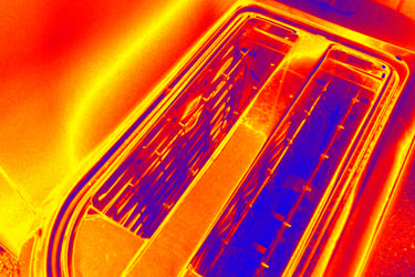 a toaster in infrared