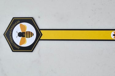 Spring Honey tamper label