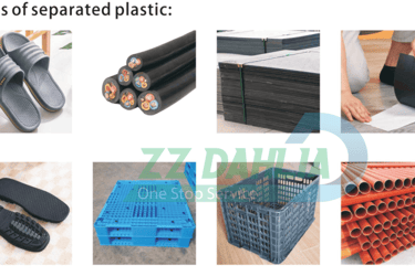 uses of separated plastic