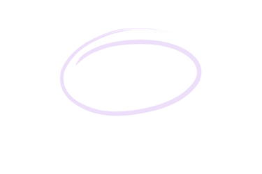 Lavender circle to emphasize copy text word "charge"