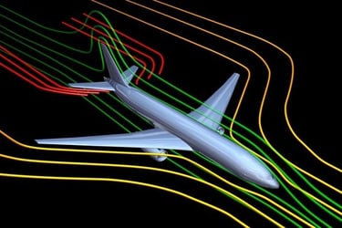 Análise aerodinâmica de um avião comercial
