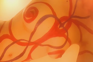 body painting, endless spiral