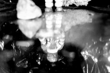 fotografia en blanco y negro de un explorador espacial