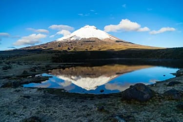 Ecuador - Laguna Santo Domingo - With Cotopaxi Volcano