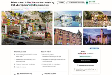 Travelcircus Deal Hamburg Reise mit Miniatur Wunderland