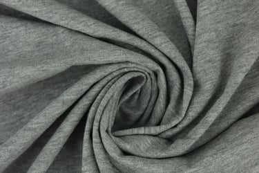 Heather Gray Organic Cotton Jersey Fabric Swatch
