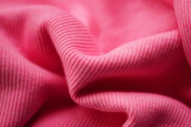 Pink Rib Knit Fabric Swatch
