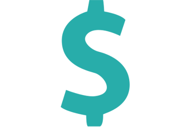 Dollar sign icon representing earning potential per booking