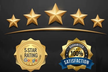 a set of five star - shaped badges with five stars