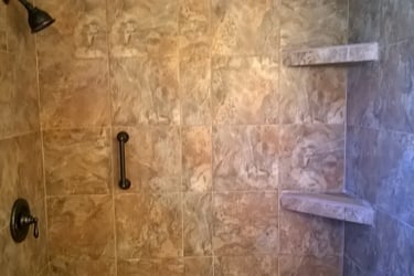 Tile shower