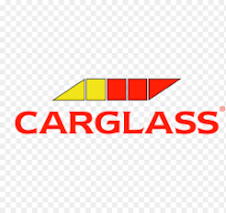 a car glass logo with the word car glass