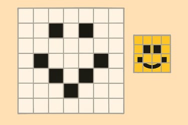 Nanogram puzzle smiley face 