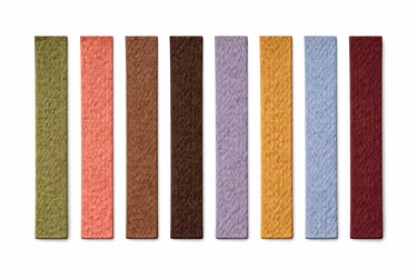 Color  chart for braiding machine woven paper ribbons by Hanxia Factory