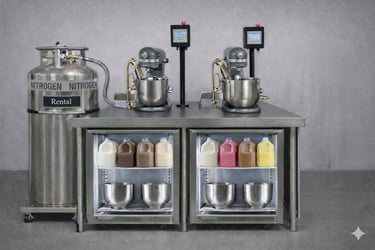 Nitrogen ice cream machine