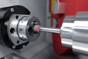 a machine is turning a gearwheel on a machine