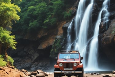 Take a rejuvenating day trip to the off-beat Dudhsagar Falls in a jeep