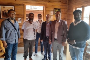 Mr. Panduranga & Mr. Sadhanandhan Client meet - WEARE OCEAN EXPORT