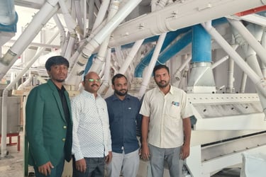 Mr. Bharath at Flour mill, Salem - WEARE OCEAN EXPORT