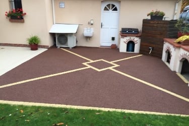 terrasse en béton drainant