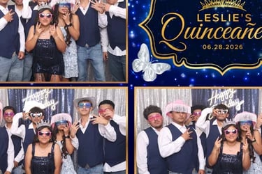 Quinceañera photobooth rental Quinceanera 15th birthday celebration in Plano DFW