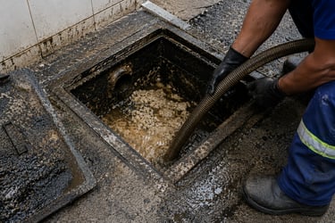Serviços de Desentupimento e Limpeza de Caixa de Gorduras Residenciais e de Empresas em Geral
