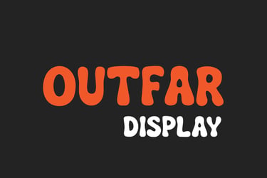 Outfar title card learn more about this typeface by Lobotype.