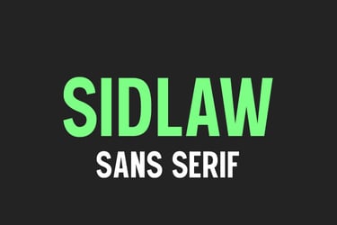 Sidlaw title card learn more about this typeface by Lobotype.