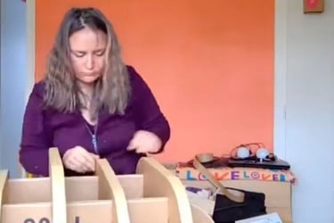 etagere en carton pour la cuisine 