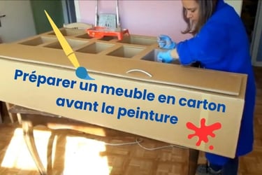 Préparation meuble en carton