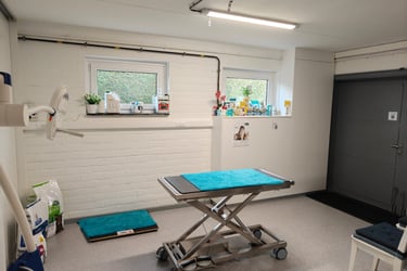 Foto van de praktijk langs binnenin