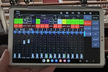 remote mixing using tablet