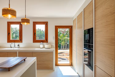 villa interior ibiza natural textures design