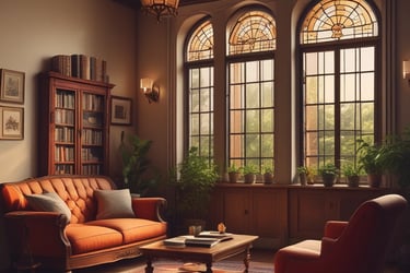 Bright living room with modern inventory