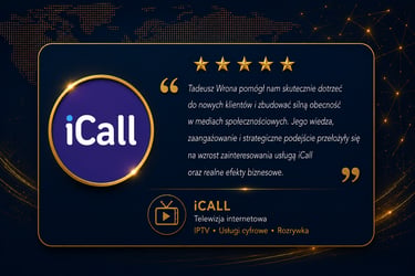 Opinia firmy iCall o współpracy marketingowej i promocji online