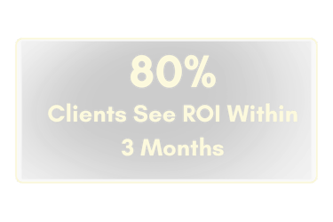80% clients see ROI within 3 months SEO growth