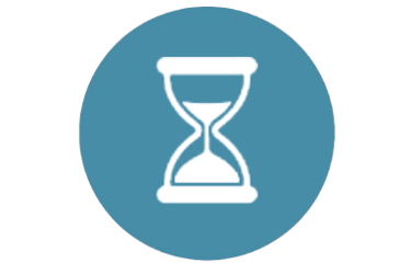 Hourglass icon symbolizing the passage of time and memory - PhotoMotion AI