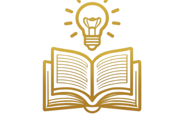 a book open book with a light bulb and a light bulb