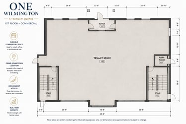 First Floor of One Wilmington Burgaw at Burgaw Square-Commercial layout