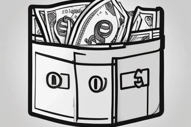 a wallet with money inside of it