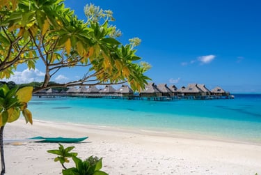 Conrad Resort Bora Bora beach