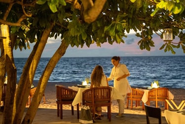 LUX South Ari Atoll Maldives dinner service