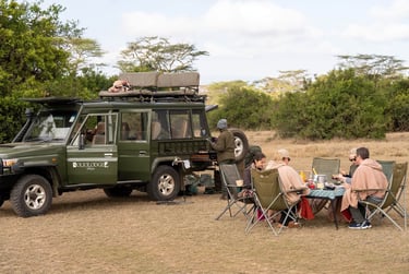 Solio Lodge Kenya bush breakfast