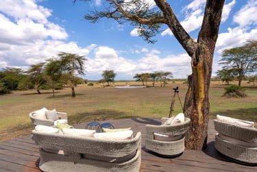 Solio Lodge Kenya outdoor seating