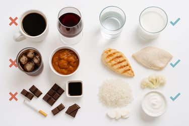 GloSmilz aftercare advice, what to healthily eat and drink