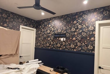 Wallpaper installation project in Tempe, AZ