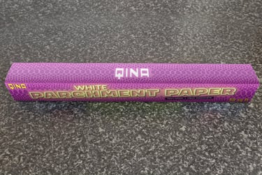 White parchment paper packaging